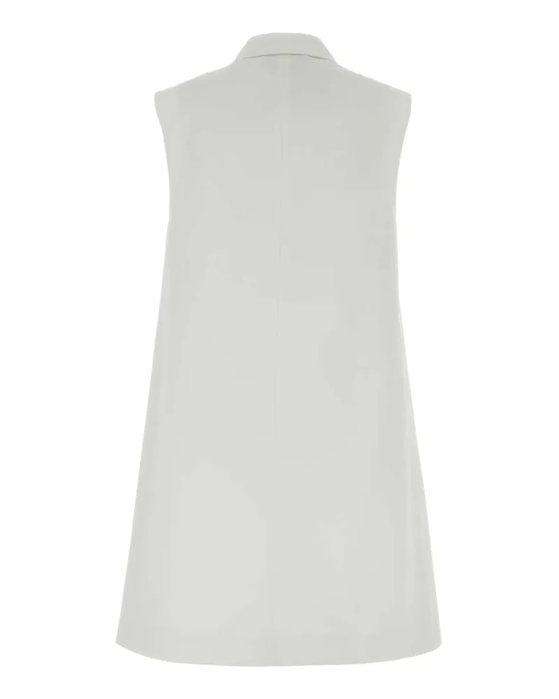 Prada Twill Polo Dress — White White