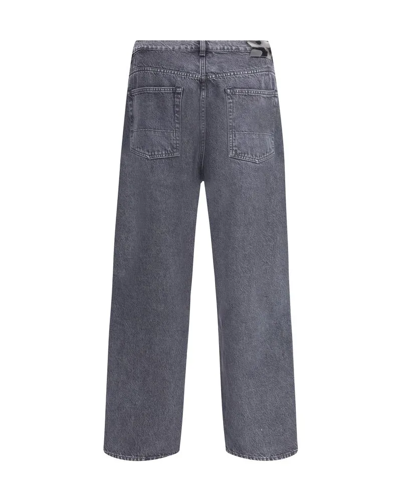 Our Legacy Men's Black Cotton Relaxed Fit Jeans Clothing Black