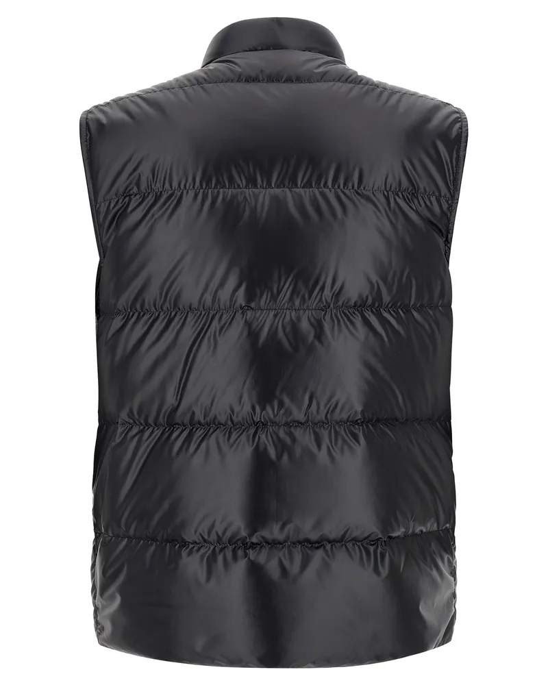 Moncler Men's Blue Polyester Sleeveless Jacket Clothing Black