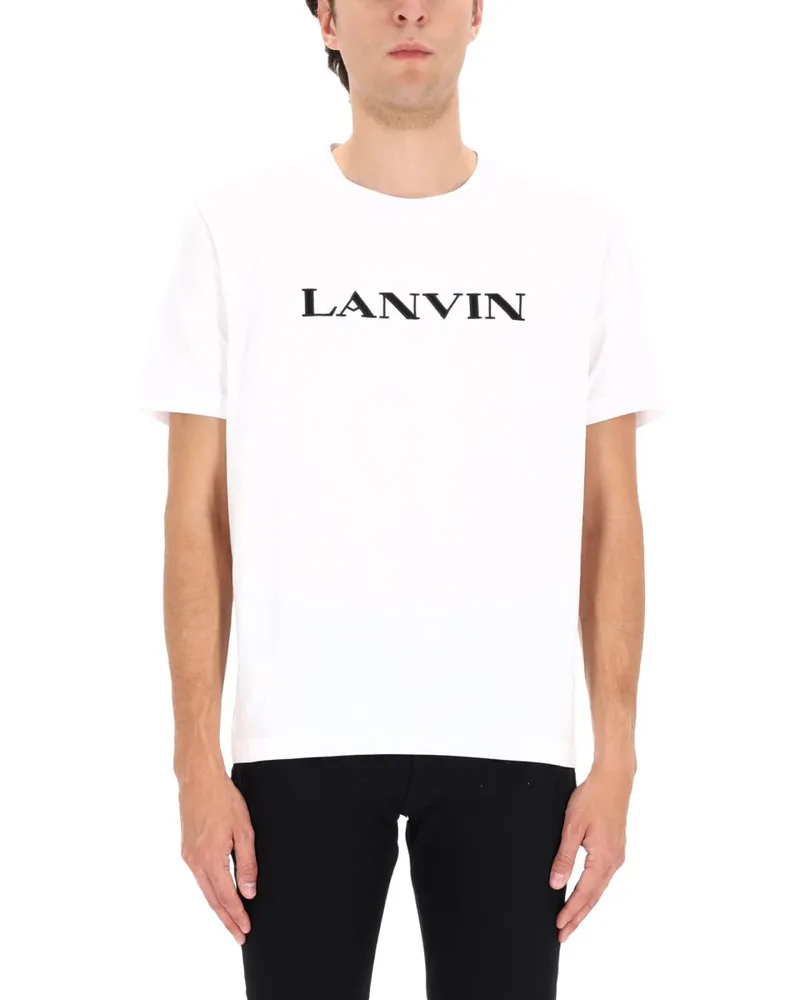 Lanvin Logo Cotton T-Shirt — White White