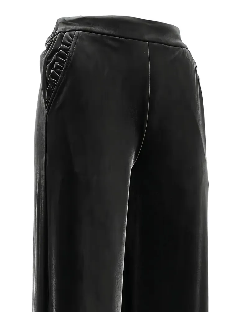 Emporio Armani Velvet Chenille Trousers — Black Black