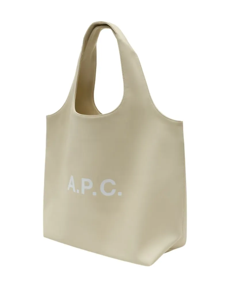 A.P.C. Unisex Ninon Shopper Bag -  Synthetic White Totes-Shopping-Bags White