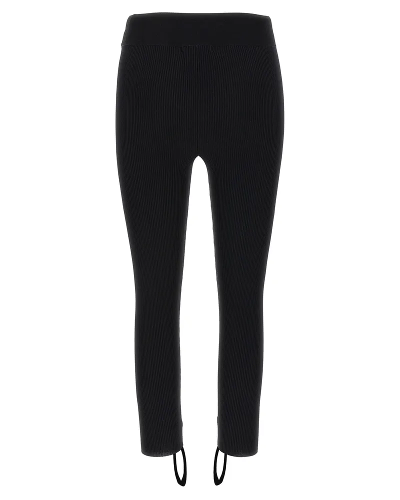 Nensi Dojaka Women's Bicolor Viscose Leggings Clothing Black