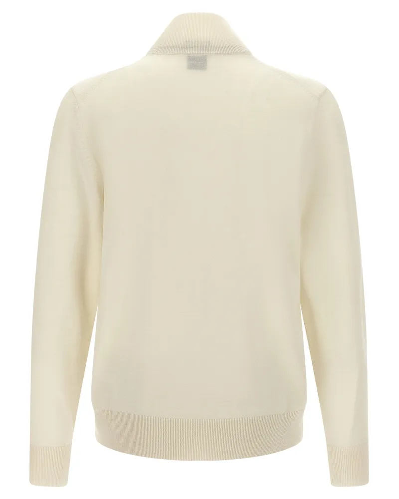 HUGO BOSS Virgin Wool Cardigan — Cream Cream