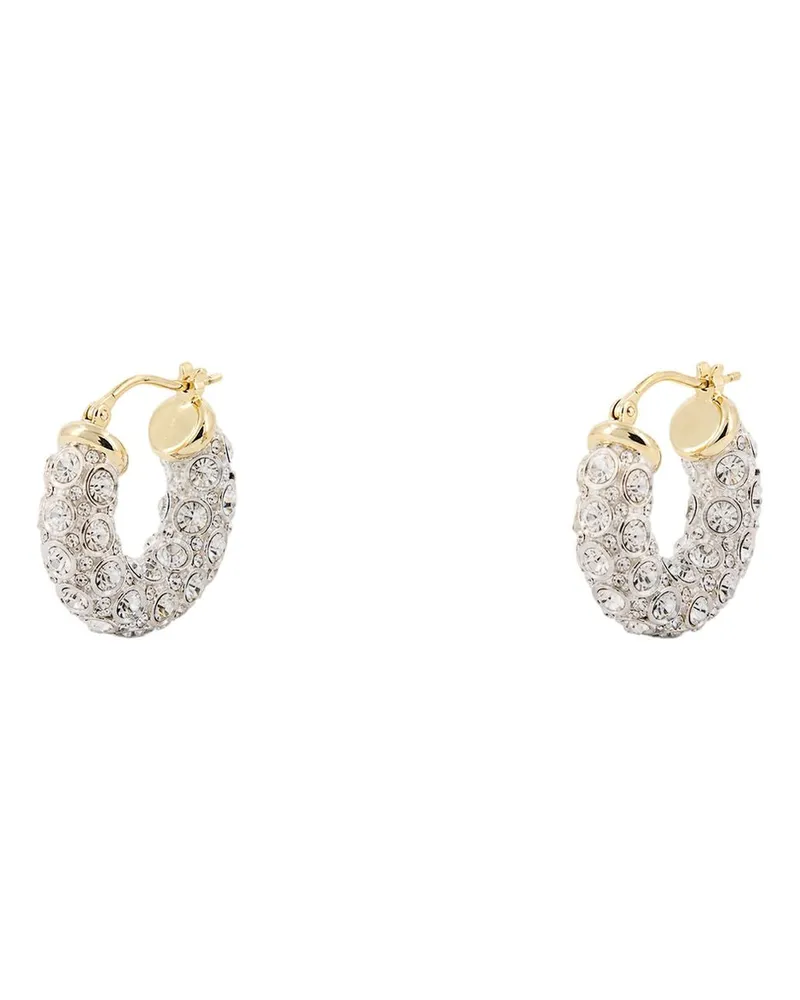 Simone Rocha Women's Rhinestone Hoop Earrings -  Metal Silver Jewelry-Watches Silver