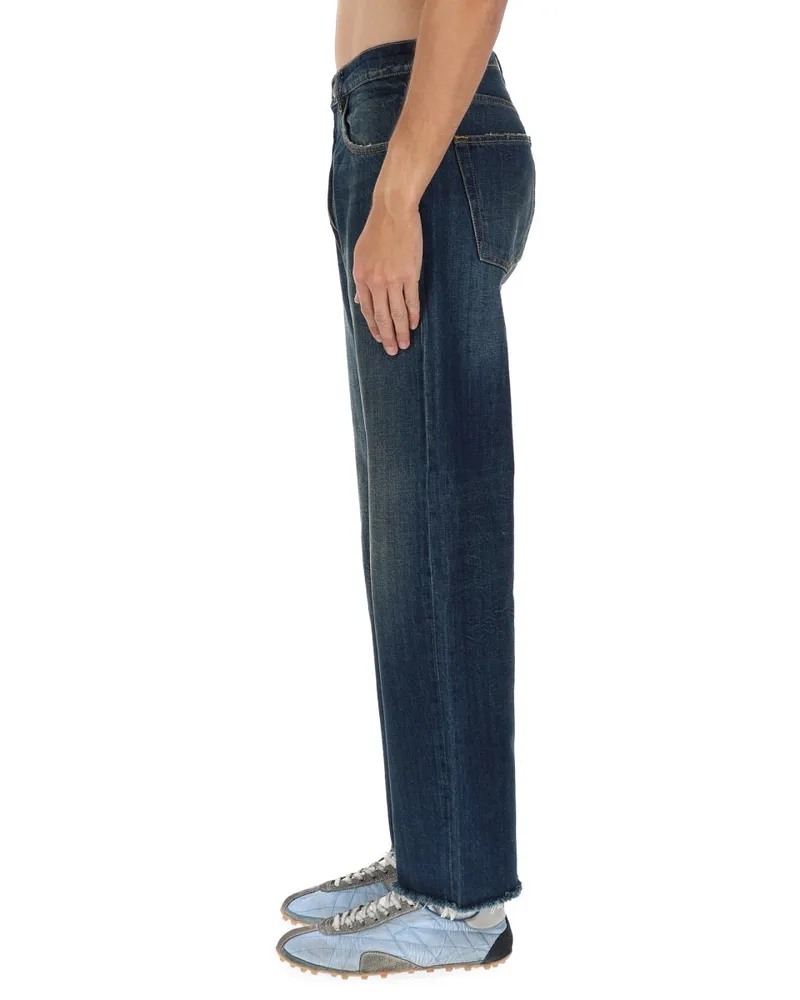 Maison Margiela Five-Pocket Cotton Jeans — Blue Blue