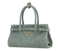 Women's Sea Green Suede Mini  Bonnie Handbag Salvia Borse A Mano Bag