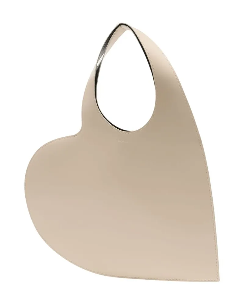 COPERNI Women's Heart Tote Shoulder Bag -  Leather Beige Calfskin Shoulder-Hobo-Bags Beige