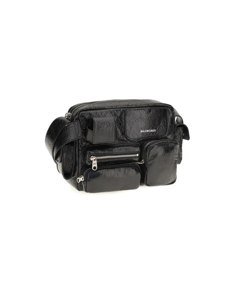 Balenciaga Superbusy Shoulder Bag — Black Black