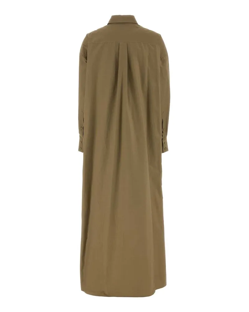 ARMARIUM Women's Mud Stretch Poplin Oversize Shirt Dress Olivegreen Abiti Green