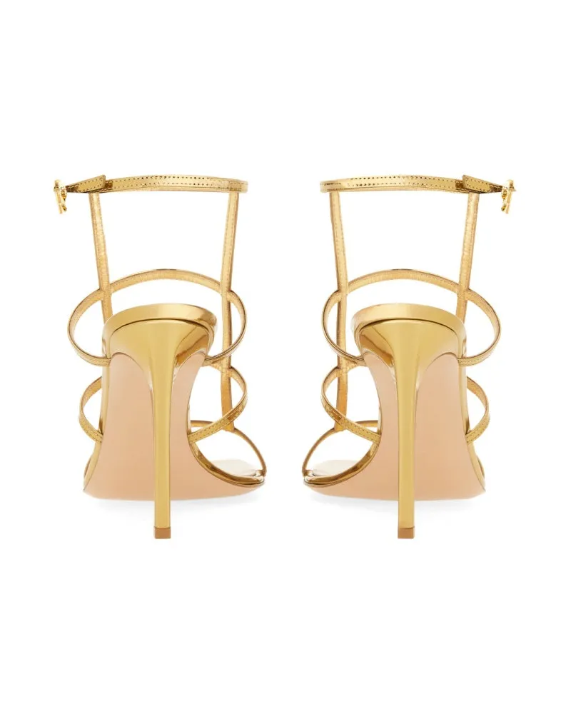 Gianvito Rossi Gold Sandals — Gold Gold