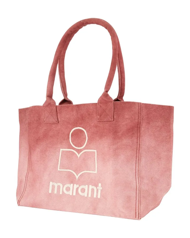 Isabel Marant Women's Yenky Zipped Tote Bag -  Cotton Pink Totes-Shopping-Bags Pink