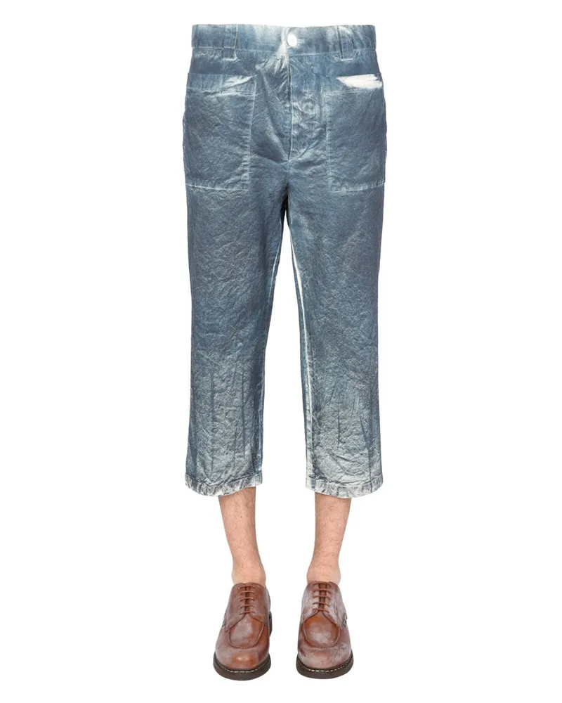 SUNNEI Straight-cut Trousers — Blue Blue