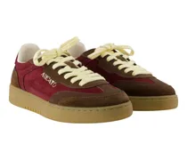 Women's Dice T-Toe Sneaker Burgundy Calfskin