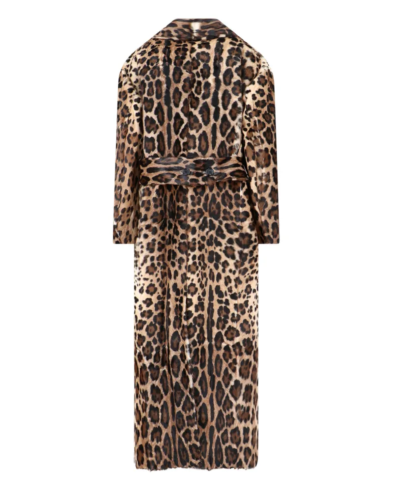 Dolce & Gabbana Women's Jackets Multicolour Goat Leather Brown