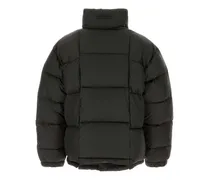 Men Puffer Down Jacket Black Polyester