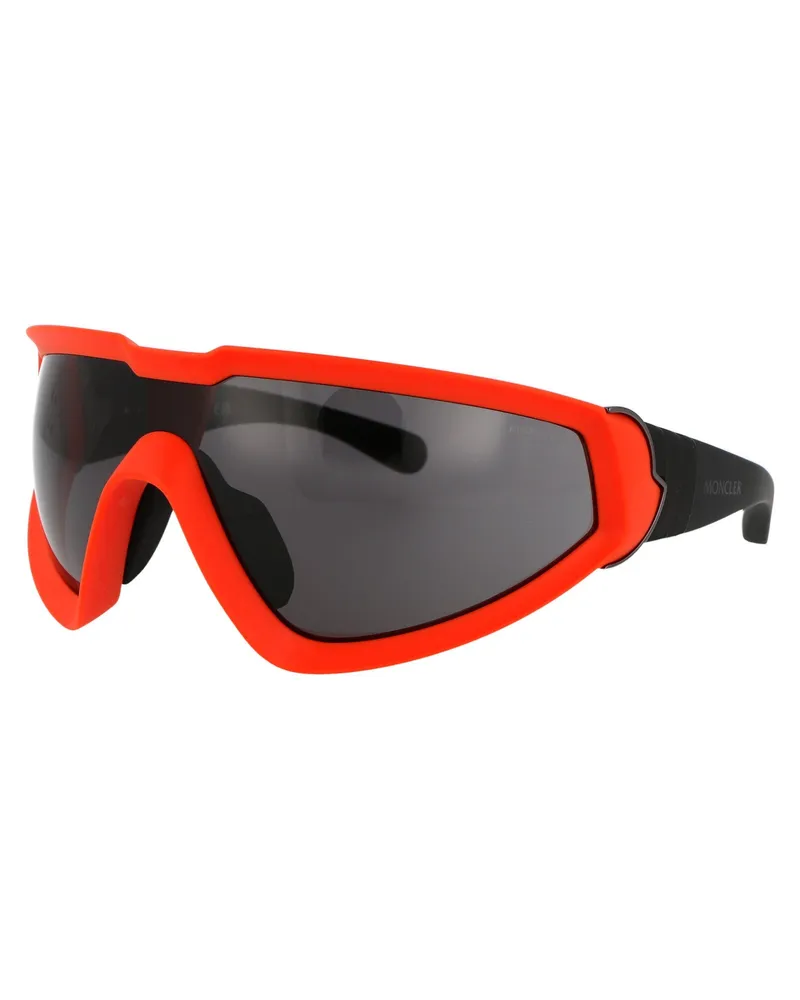 Moncler Unisex Sunglasses Orange Acetate Orange