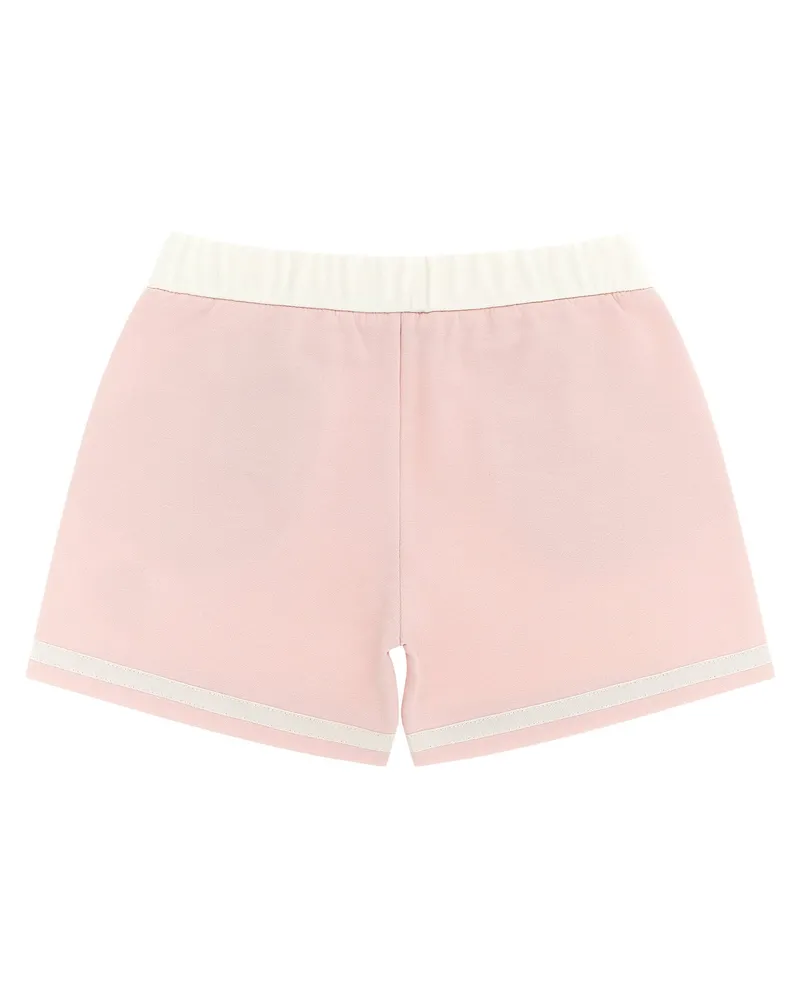Moncler Cotton-Viscose Blend Bermuda Shorts — Pink Pink