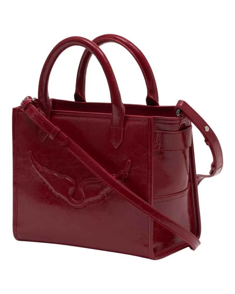 Zadig & Voltaire Women's Angel Xs Shopper Bag -  Leather Red Calfskin Totes-Shopping-Bags Red