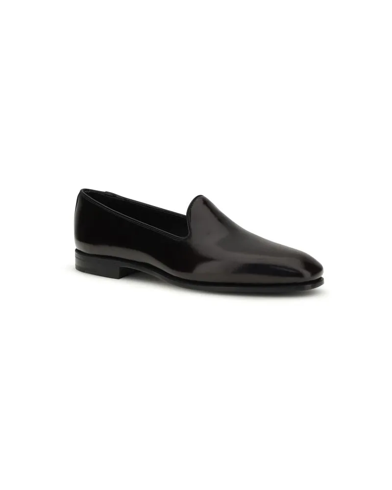 Church's Women's Bordeaux Calf Leather Bos Taurus Slip-On Loafers Bordeaux