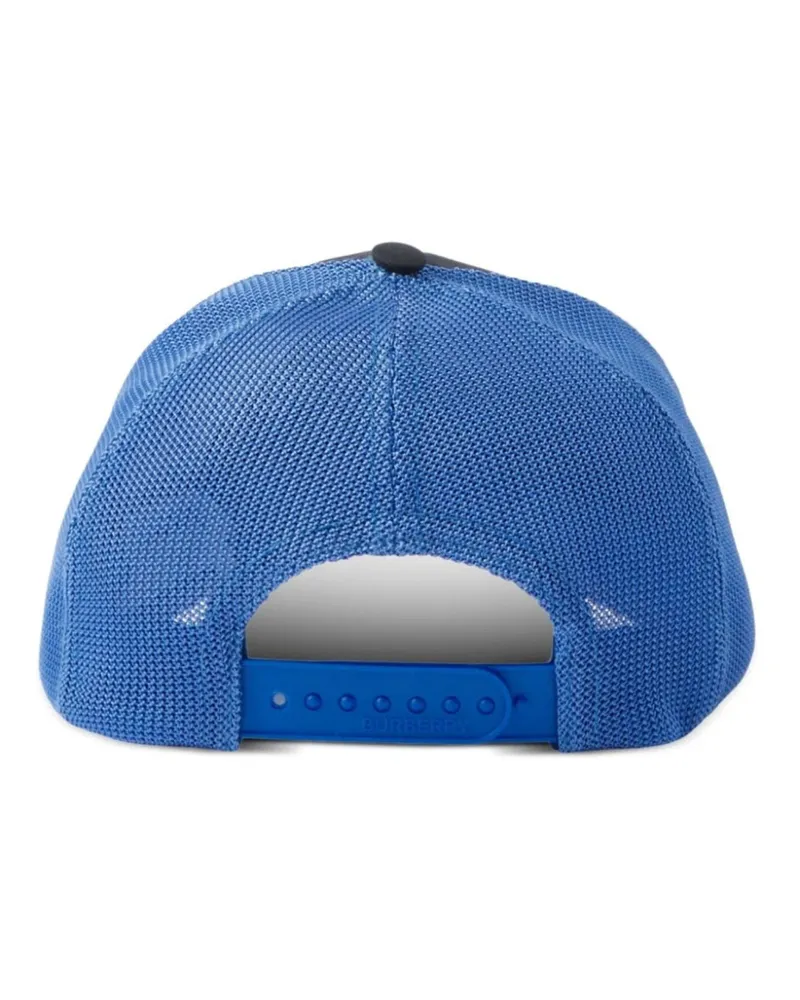 Burberry Men Horseferry Logo Baseball Cap Blue Accessories > Beanies & Hats Navy