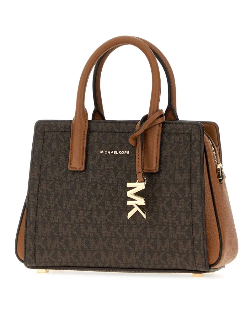 Michael Kors Women's Printed Canvas Laila Handbag Brnacorn Borse A Mano Bag Brown