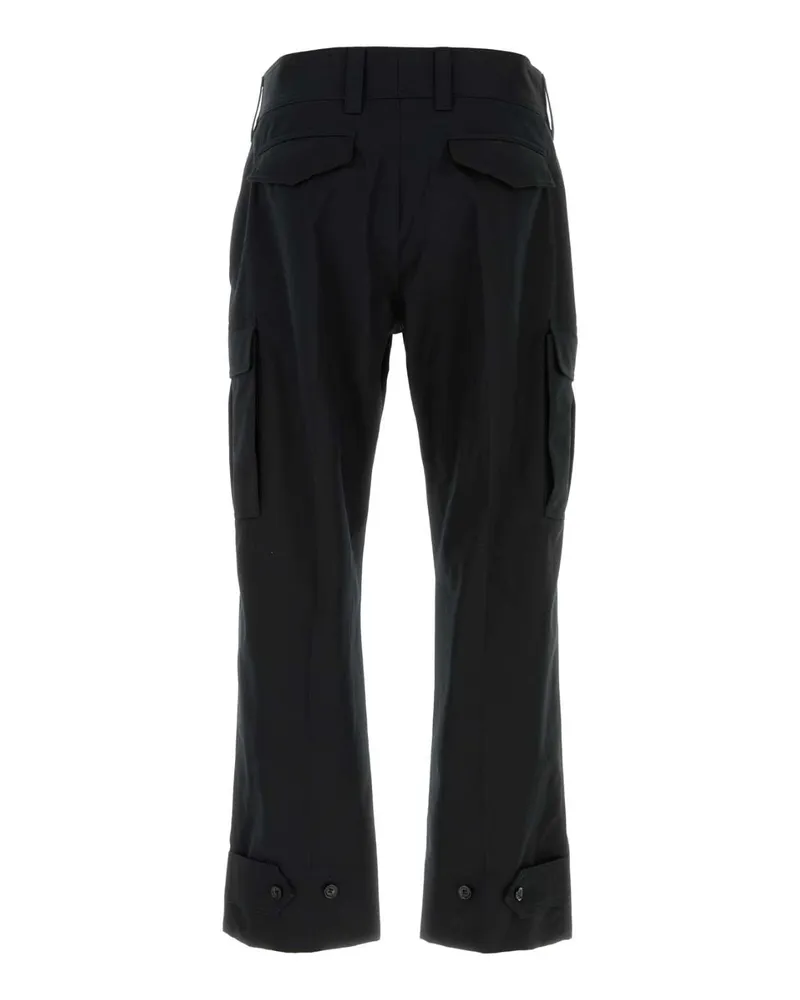 Alexander McQueen 857149qsacd 1000 Black Exterior: Cotton Pantaloni Trousers Black