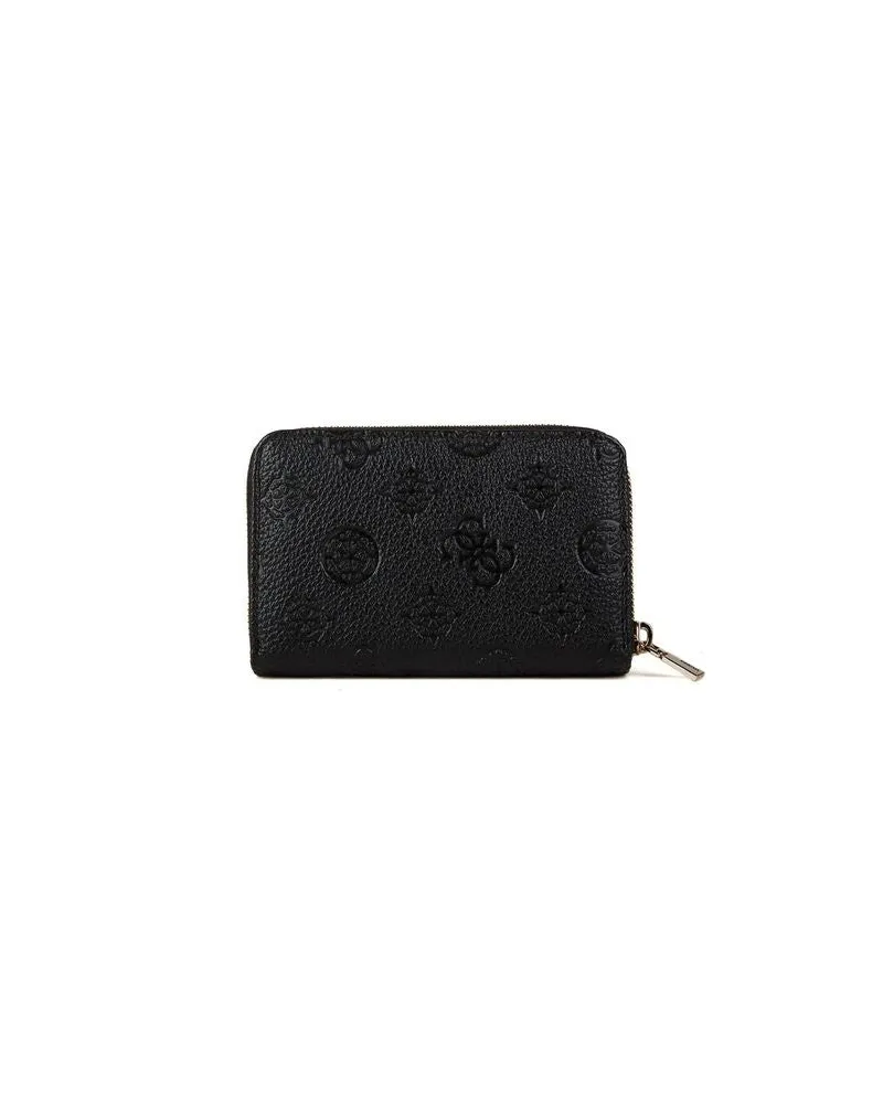 Guess Women's Wallet Black Logo Polyurethane Bags Black