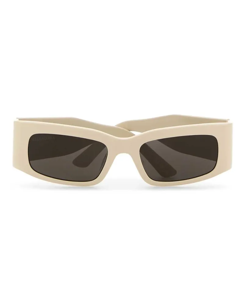 Balenciaga Women's Ivory Acetate Sunglasses Exterior: Occhiali Da Sole Beige