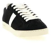 Men's Bicolor Leather Low Top Sneakers