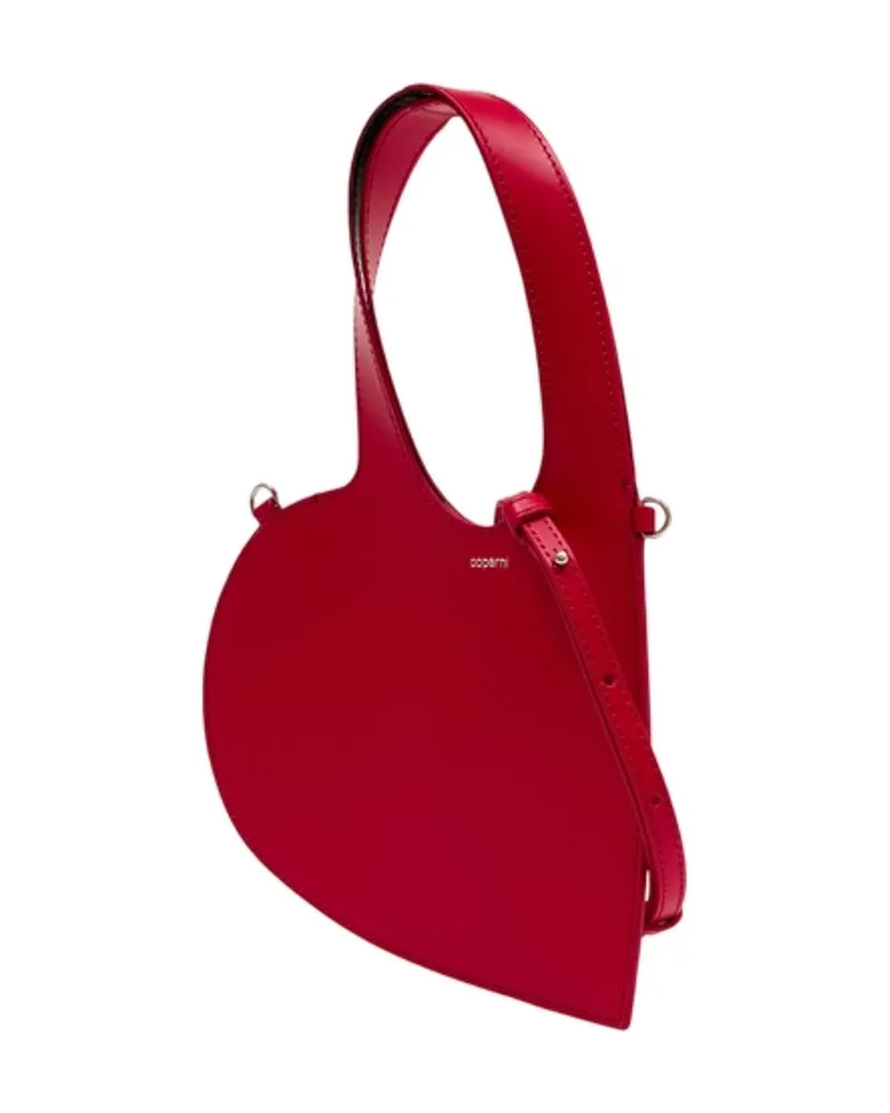 COPERNI Women's Mini Heart Crossbody -  Leather Red Lambskin Bags Crossbodies Red