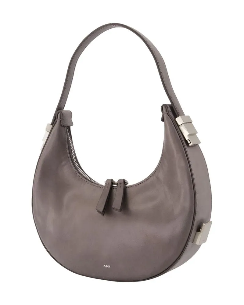 OSOI Women's Toni Mini Bag -  Leather Grey Cowhide Handbags-Purses Gray