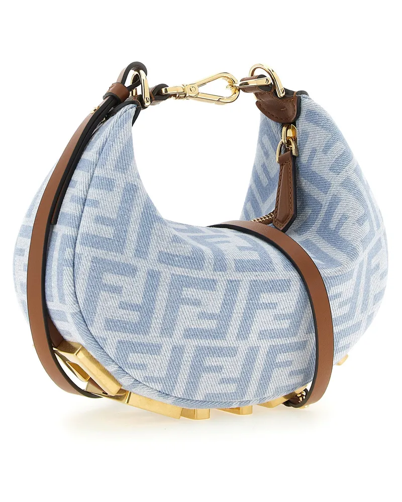 Fendi Fendigraphy Hobo Bag — Light Blue Light