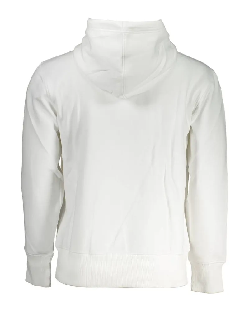 Calvin Klein Logo-Embroidered Cotton Blend Hoodie — White White