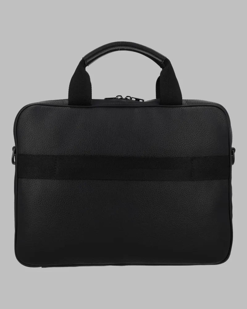 HUGO BOSS Men's Document Case Huke Doc Black Polyamide Backpacks Black