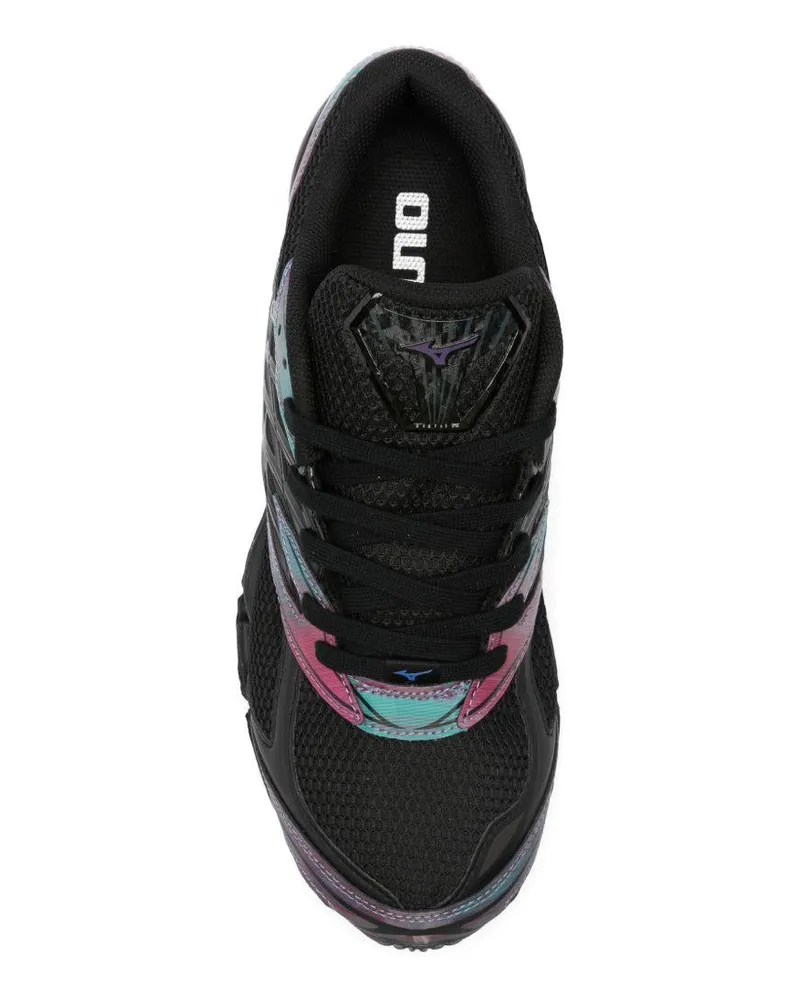 Mizuno Unisex Sneakers Wave Prophecy Ls Black Polyurethane - Mesh Trainers Black