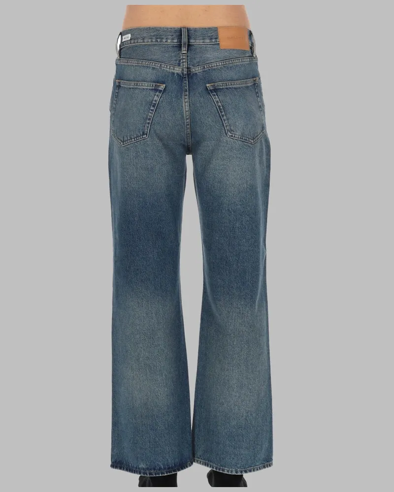 Sunflower Relaxed Fit Cotton Jeans — Blue Blue