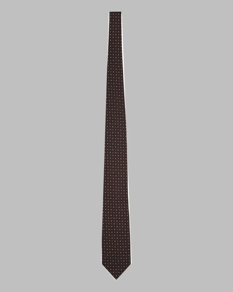 Tom Ford Silk Jacquard Tie — Brown Brown