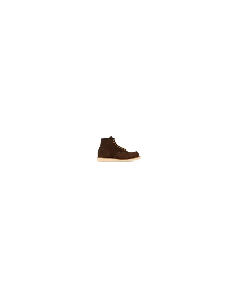 Red Wing Shoes Men's Chocolate Suede Ankle Boots Chocolatemuleskinner Stivali Brown