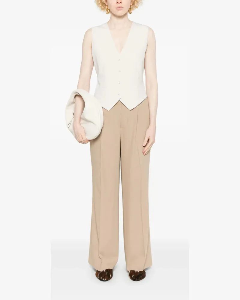 Herno Women's Logo-Jacquard Waistcoat Clear Ss25 W White