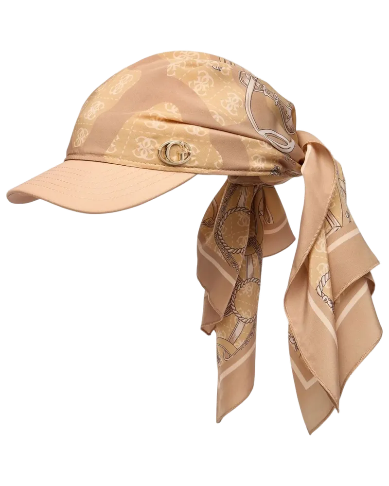 Guess Women's Hat Taupe Polyester Accessories Beige