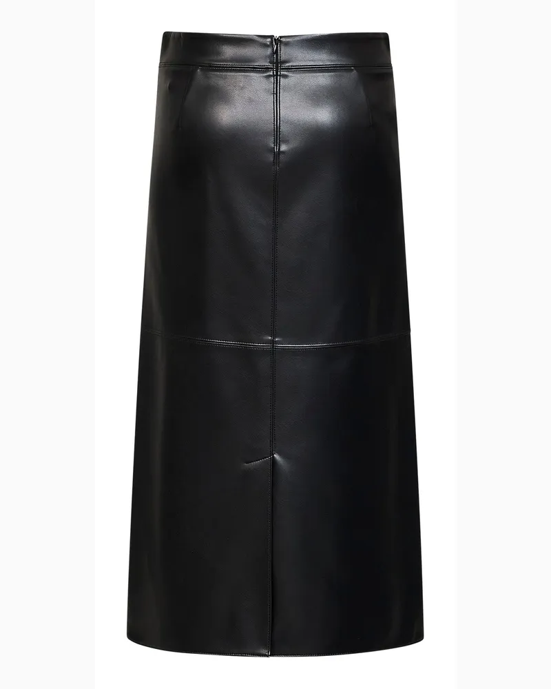 Max Mara Women Midi Skirt Smmcrisma Coated Jersey Black Polyester Black