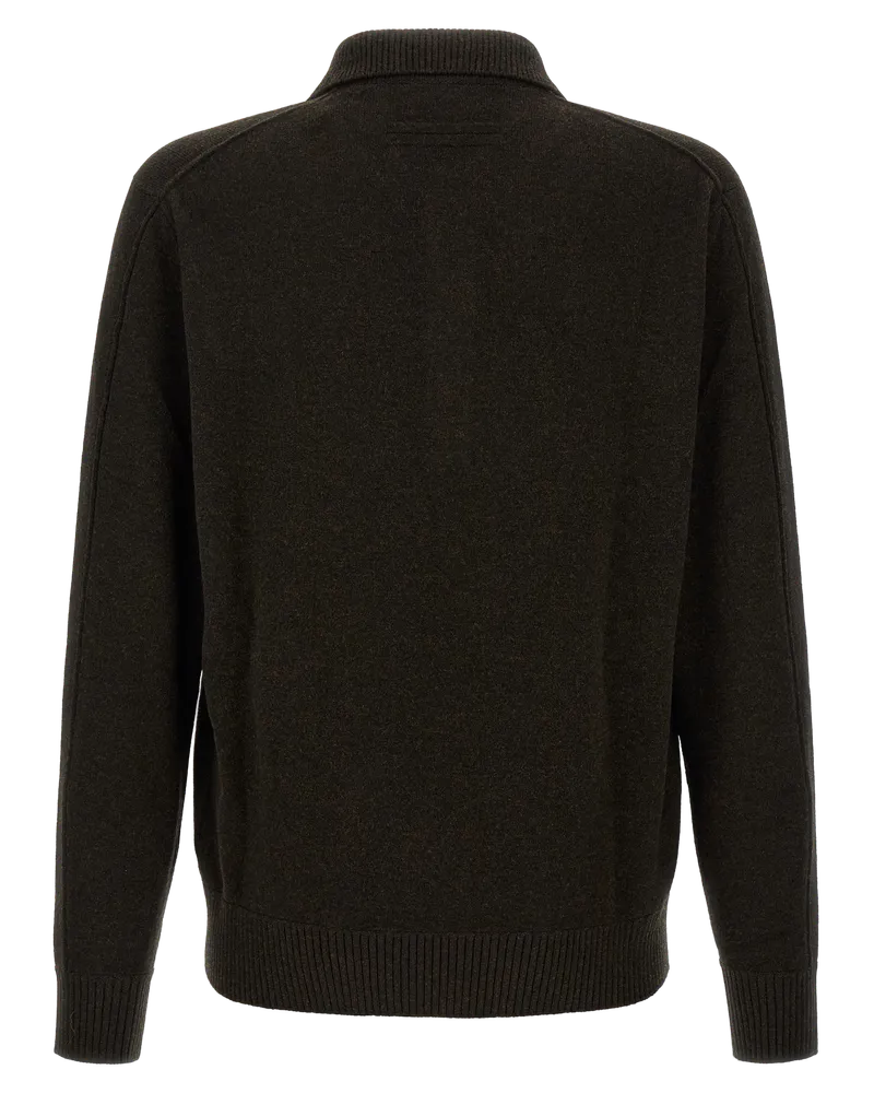 Ermenegildo Zegna Wool and Cashmere Polo Shirt — Brown Brown