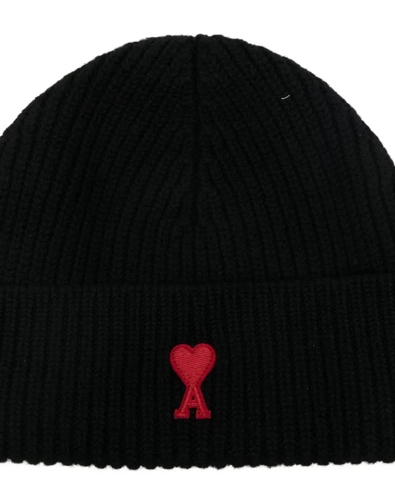 AMI Paris Beanie — Black Black