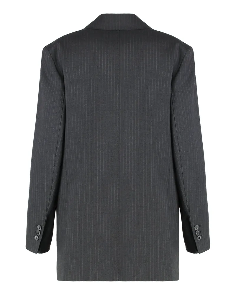 Max Mara Women's Blazer Grey Wool Virgin Blazers Jacket Gray