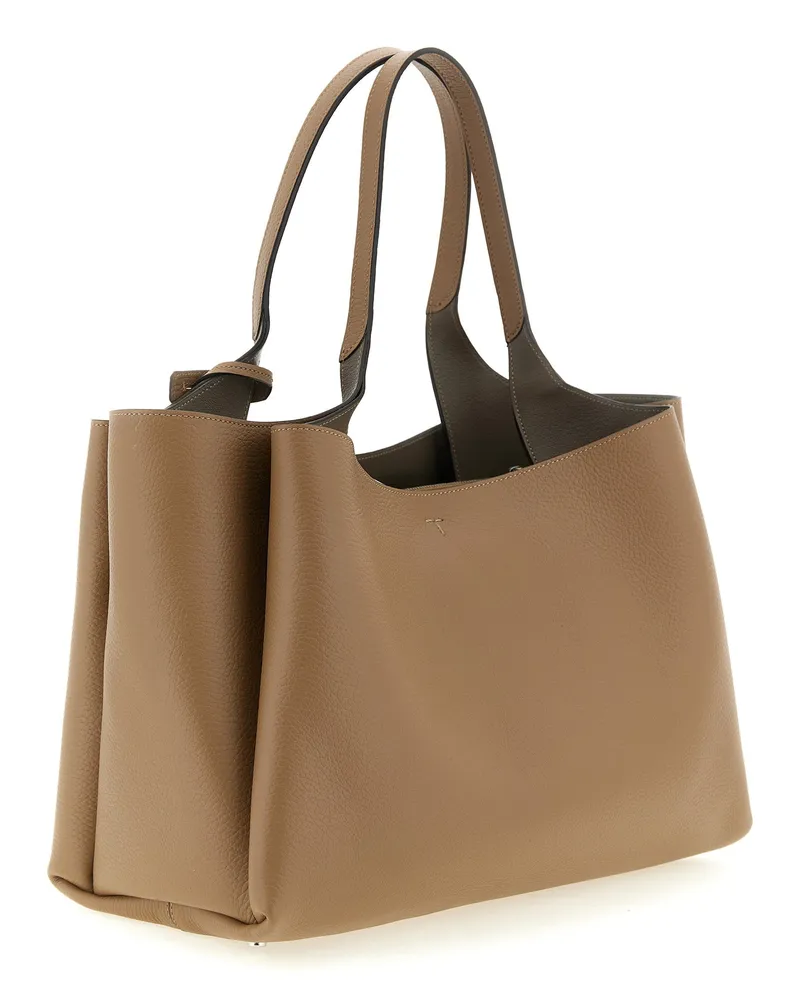 TOD'S T Timeless Shoulder Bag — Camel Camel