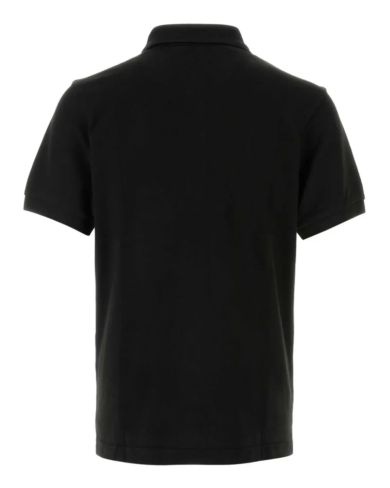 Kenzo Men Logo-Embroidered Cotton Polo Black Black