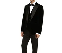 Men's Black Cotton Tuxedo Clothing
