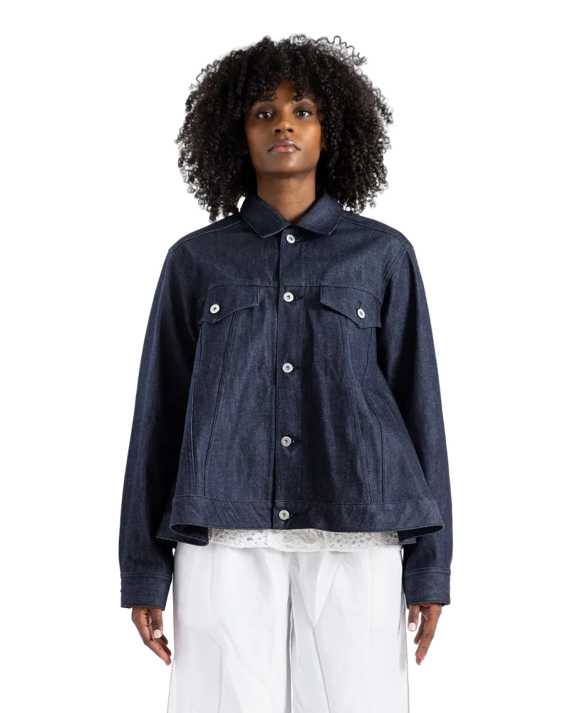 Comme des Garçons Women's Indigo Denim Jacket Blue Blue