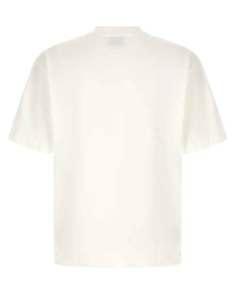 OFF-WHITE Men's Bicolor Cotton T-Shirt White